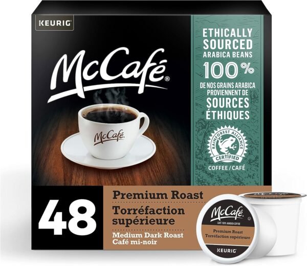 McCafé Premium Medium Dark Roast K-Cup Coffee Pods, 48 Count