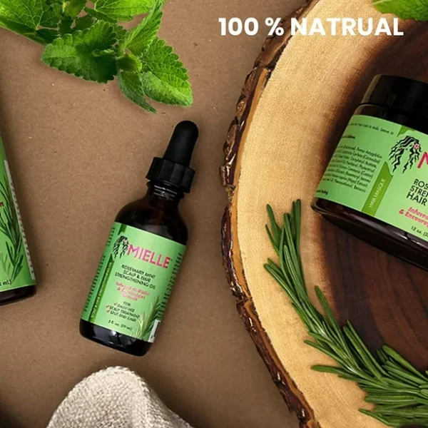 Rosemary Mint Scalp & Hair Strengthening Oil Model