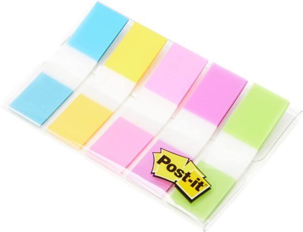 Post-it Flags, .5" x 1.7", 100 Flags with Dispenser, Assorted Colors