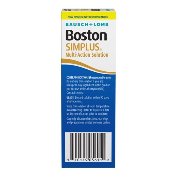 Bausch & Lomb Boston Simplus Multi-Action Solution, 3.5 OZ (Pack of 4) - Image 2