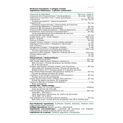 Platinum Naturals - Super Easymulti 45+ for Men | Anti-aging | 100mg CoQ10-120 Softgels - Image 3