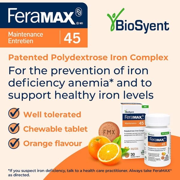 FeraMAX Pd Maintenance 45 Iron Supplement - Image 2