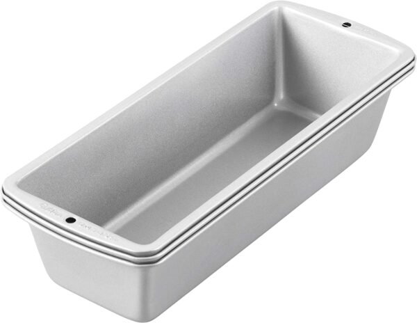 Wilton Recipe Right Non-Stick Long Bread Loaf Pan, Steel, 2-Piece - Image 2