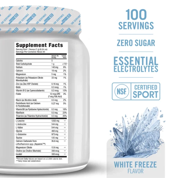 HYDRATION MIX / WHITE FREEZE - 100 SERVINGS - Image 2