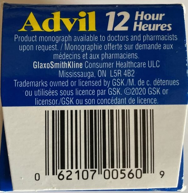 Advil 12 Hour Ibuprofen 600mg, 16 Count - Image 3