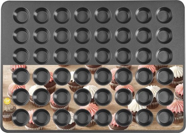 Wilton Perfect Results Non-Stick Mega Mini Cupcake and Muffin Pan, 48-cup - Image 4