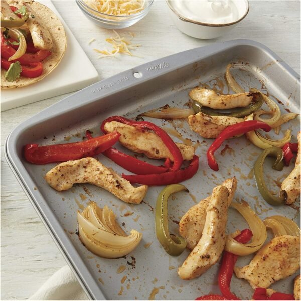 Wilton Cookie Sheet Pan Set, Recipe Right, Non Stick, Small, Medium and Large,( set of 3 ) - Image 4