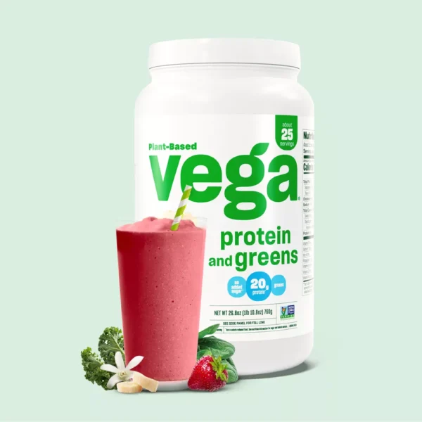 Vega Protein and Greens Berry (18 Servings) Plant Based Protein Powder Plus Veggies, Vegan, Non GMO, Pea Protein For Women and Men, 522g (Packaging May Vary) - Image 5