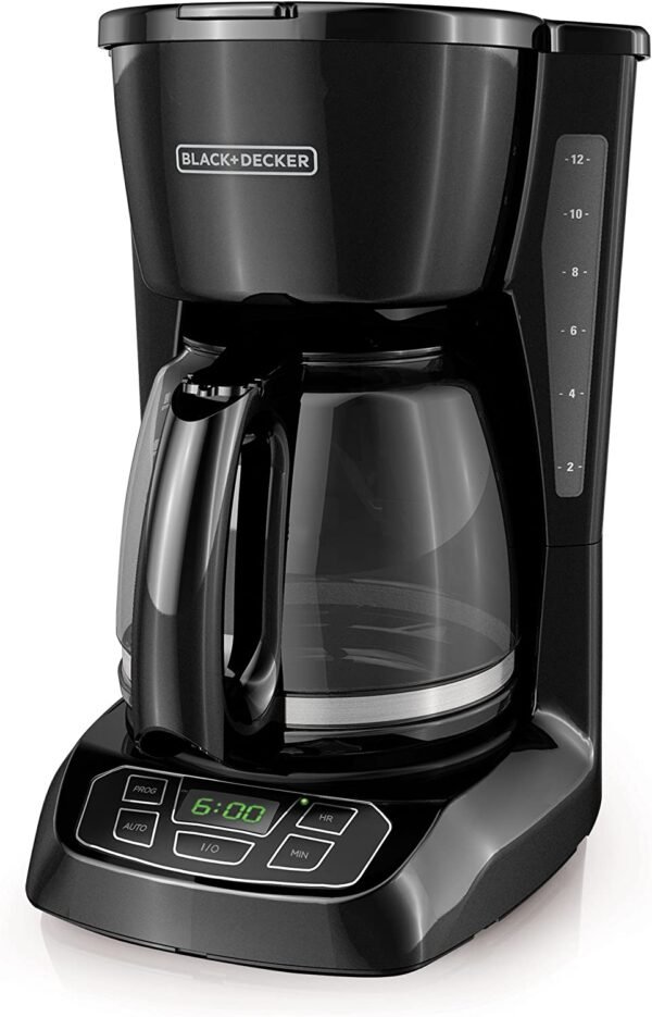BLACK+DECKER Coffee Maker, 12 Cup, Programmable, Black, CM1105BC