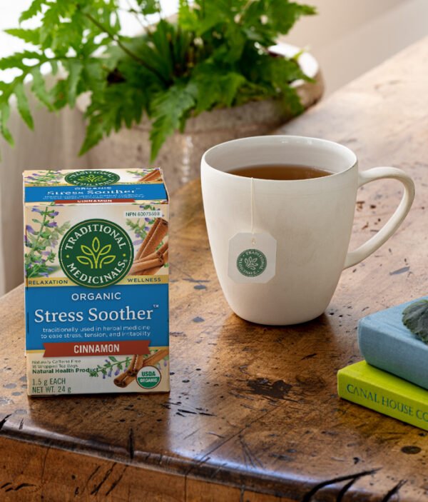 Traditional Medicinals - Organic Stress Soother Herbal Tea (Pack of 1) - Ease Stress, Tension, and Irritability - 16 Tea Bags Total - Image 2