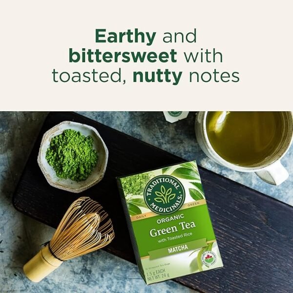 Traditional Medicinals Organic Green Tea Matcha, 16 Bags (Pack of 1) - Image 3
