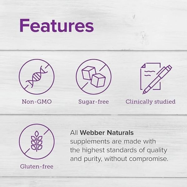 Webber Naturals Collagen30 with Hyaluronic Acid, Bioactive Collagen Peptides, 180 Tablets - Image 2